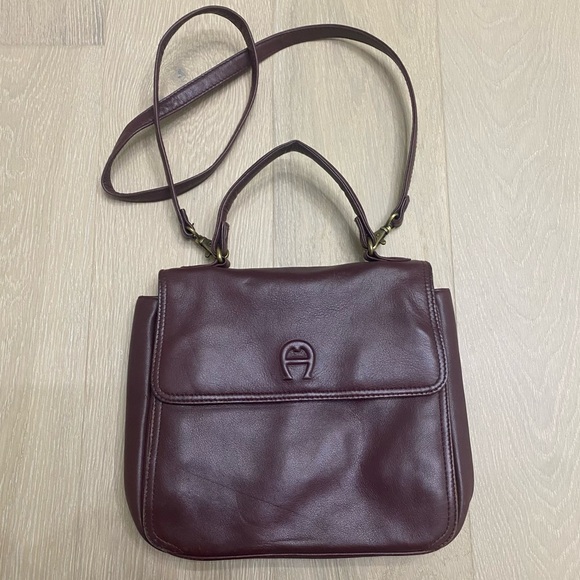 Etienne Aigner Handbags - Vintage Etienne Aigner Leather Bag Burgundy purse